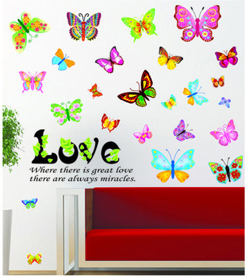 33% OFF on Pindia 3d Love Butterfly Design Wall Sticker 33% OFF on Pindia 3d Love Butterfly Design Wall Sticker