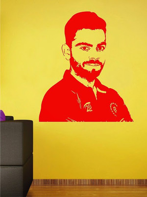 87% OFF on Wall1ders Virat-Run Machine PVC Vinyl Sticker Pack of 1