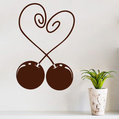 70% OFF on D��cor Kafe Decal Style Love Ballon Wall Wall Art Small Size- 13*20 Inch Color - Brown Wall Sticker Sticker Pack of 1