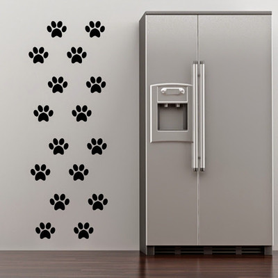 50% OFF on DeStudio Paw Print Silhouette Wall Sticker Sticker