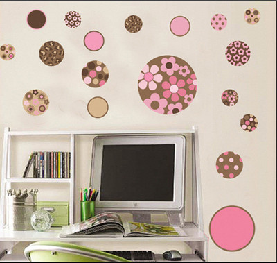 33% OFF on Pindia Flower Bubbles Design Wall Sticker