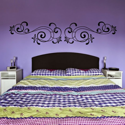 44% OFF on DeStudio DeStudio Embellishment Floral Print Heading One Wall Stickers Size TINY Wall Sticker