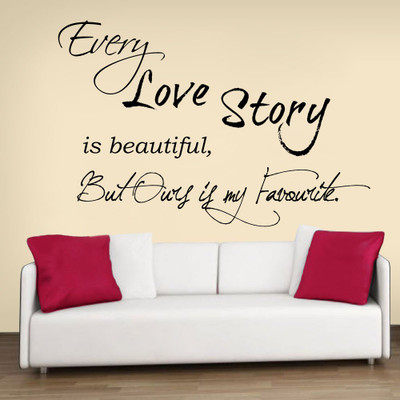 77% OFF on Decor Kafe Decal Style Love Story Art Small Size-23*15 Inch Wall Sticker Sticker Pack of 1 77% OFF on Decor Kafe Decal Style Love Story Art Small Size-23*15 Inch Wall Sticker Sticker Pack of 1