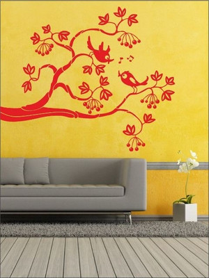 84% OFF on Wall1ders Twitters Singing On Vine PVC Vinyl Sticker Sticker Pack of 1