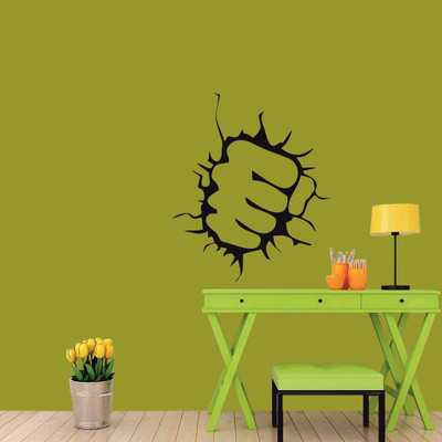 27% OFF on meSleep Punch Design Black PVC Sticker Pack of 1