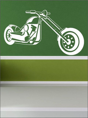 84% OFF on Wall1ders Chopper Bike PVC Vinyl Sticker Sticker Pack of 1