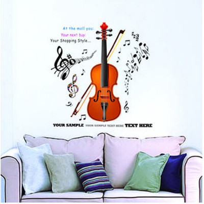 33% OFF on Pindia Violin With Notes Wall Sticker