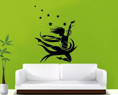 51% OFF on Hoopoe Decor Danching Girl Two Wall Sticker Pack of 1