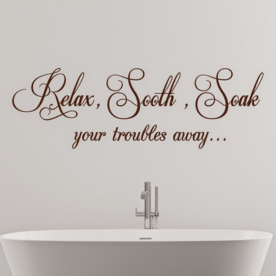 50% OFF on DeStudio Soak Relax Interior One Color Brown Size 135 X 60 Cms Wall Sticker