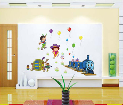 33% OFF on Pindia Cartoon World Design Wall Sticker 33% OFF on Pindia Cartoon World Design Wall Sticker