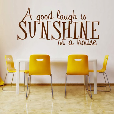 50% OFF on DeStudio DeStudio A Good Laugh Is Sunshine Wall Stickers Size MEGA WALL STICKER Sticker