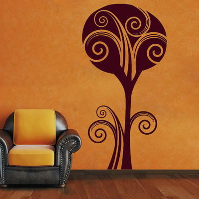 87% OFF on DeStudio Cotton Tree Two Size Tiny Wall Sticker