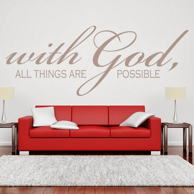 50% OFF on DeStudio DeStudio With God All Things Wall Stickers Size GIANT WALL STICKER Sticker
