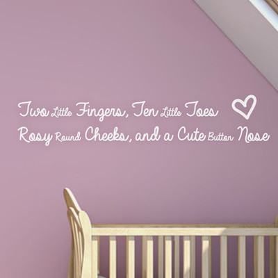 50% OFF on DeStudio Baby Quote Children Cute Kids Baby Wallart Home Color White Size 150 X 60 Cms Wall Sticker