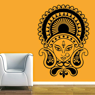 50% OFF on DeStudio DeStudio Maa Durga Wall Stickers Size JUMBO WALL STICKER Sticker