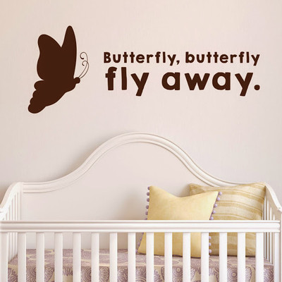73% OFF on DeStudio Butterfly Children Baby Cute Kids Decal Wall Sticker Sticker