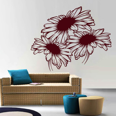 40% OFF on Creative Width Decor Sunflowers Vinyl Sticker Sticker Pack of 1