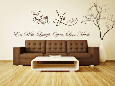 83% OFF on D��cor Kafe Decal Style Enjoy Life Wall Art Large Size-39*14 Inch Wall Sticker Sticker Pack of 1 83% OFF on D��cor Kafe Decal Style Enjoy Life Wall Art Large Size-39*14 Inch Wall Sticker Sticker Pack of 1