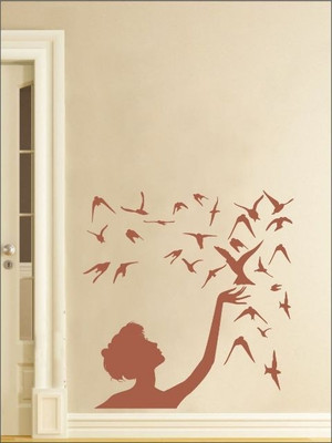 84% OFF on Wall1ders Free Bird PVC Vinyl Sticker Sticker Pack of 1