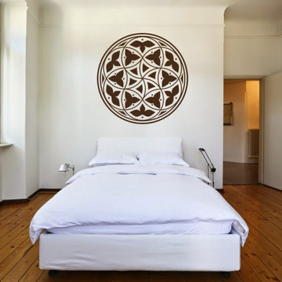 68% OFF on DeStudio Circle Floral One Size Small Wall Sticker