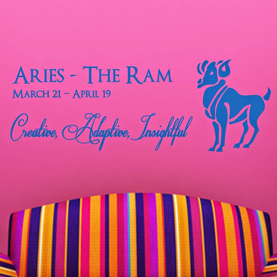 50% OFF on DeStudio Aries Zodiac Sign Star Sign Horoscope Decal Wall Sticker Sticker