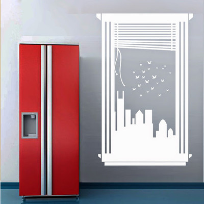 66% OFF on DeStudio DeStudio Urban Window One Wall Stickers Size SMALL WALL STICKER Sticker