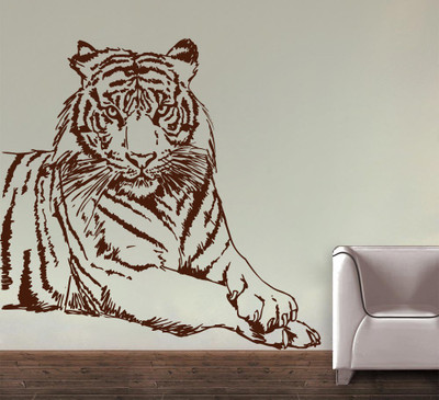 85% OFF on D��cor Kafe Decal Style Tiger Wall Art Large Size-30*30 Inch Wall Sticker Sticker Pack of 1 85% OFF on D��cor Kafe Decal Style Tiger Wall Art Large Size-30*30 Inch Wall Sticker Sticker Pack of 1