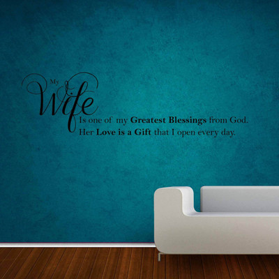 40% OFF on Creative Width Decor My Wife Vinyl Sticker Sticker Pack of 1