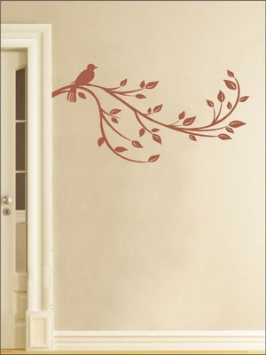 84% OFF on Wall1ders Bird on a Branch PVC Vinyl Sticker Sticker Pack of 1
