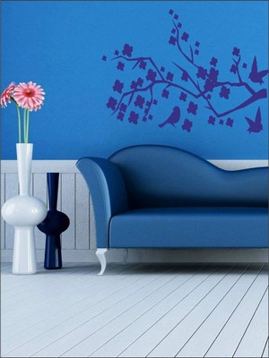 80% OFF on Wall1ders Branches with Two Birds PVC Vinyl Sticker Sticker Pack of 1