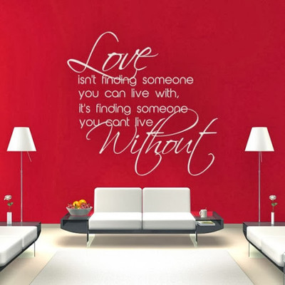 44% OFF on DeStudio Love Isn'T Finding Someone Size Tiny Wall Sticker