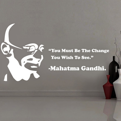 87% OFF on DeStudio Mahatma Gandhi One Size Tiny Wall Sticker