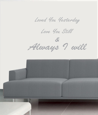 50% OFF on Ritzy Always I Will Wall Quotes Wall Decal Sticker
