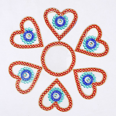 58% OFF on Amba Handicraft Red Heart Rangoli Acrylic Sheet Sticker 58% OFF on Amba Handicraft Red Heart Rangoli Acrylic Sheet Sticker