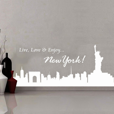 50% OFF on DeStudio DeStudio Live Love N Enjoy NY One Wall Stickers Size GIANT WALL STICKER Sticker