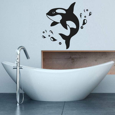 50% OFF on Hoopoe Decor Fish in the Water Wall Sticker Pack of 1