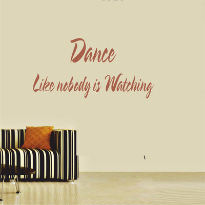50% OFF on Ritzy Dance Like Living Room Wall Quotes Wall Decal Sticker