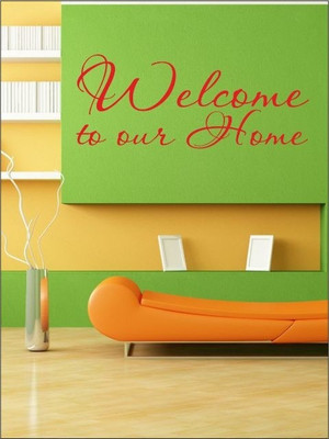 83% OFF on Wall1ders Welcome Home PVC Vinyl Sticker Sticker Pack of 1