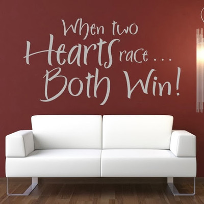 50% OFF on DeStudio DeStudio When Two Hearts Race Wall Stickers Size MEGA WALL STICKER Sticker