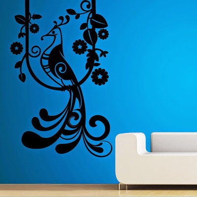 75% OFF on DeStudio Peacock On Branch Size Tiny Wall Sticker