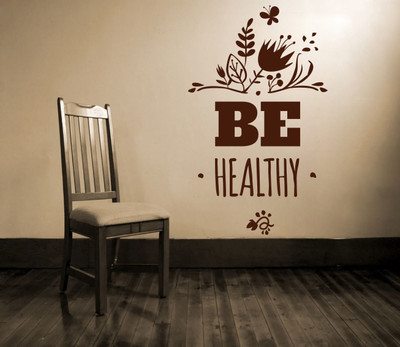 86% OFF on D��cor Kafe Decal Style Be Healthy Wall Art Large Size-24*40 Inch Wall Sticker Sticker Pack of 1