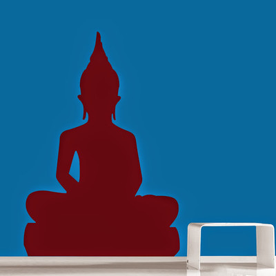 66% OFF on DeStudio DeStudio Lord Buddha Two Wall Stickers Size SMALL WALL STICKER Sticker