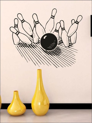 82% OFF on Wall1ders Bowling PVC Vinyl Sticker Sticker Pack of 1