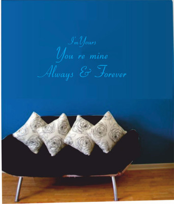 50% OFF on Ritzy I'M Yours Living Room Wall Quotes Wall Decal Sticker