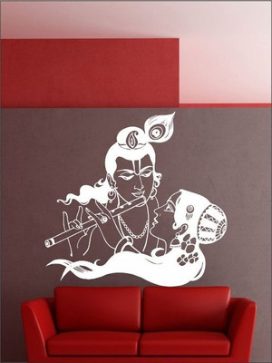 80% OFF on Wall1ders Radhe Krishna PVC Vinyl Sticker Sticker Pack of 1