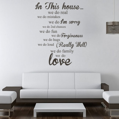 50% OFF on DeStudio DeStudio This House One Wall Stickers Size GIANT WALL STICKER Sticker