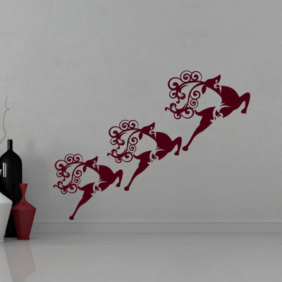 30% OFF on Creative Width Decor Christmas Reindeers 2 Vinyl Sticker Sticker Pack of 1