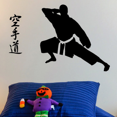 50% OFF on DeStudio Karate Kung Fu Sports Kids Decal Home Wall Sticker Sticker