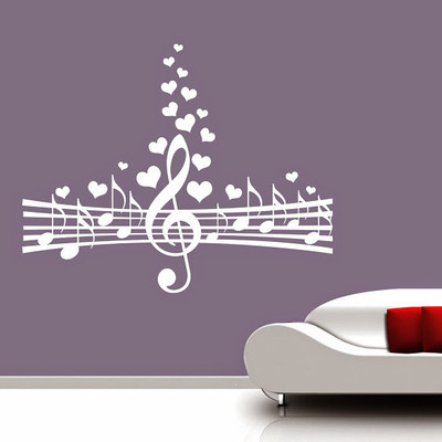 50% OFF on DeStudio DeStudio Love for Music One Wall Stickers Size JUMBO WALL STICKER Sticker