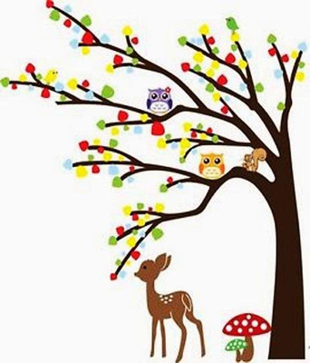 50% OFF on WoW Wall Stickers Kids Colourful Tree Wall PVC Sticker Pack of 1 50% OFF on WoW Wall Stickers Kids Colourful Tree Wall PVC Sticker Pack of 1